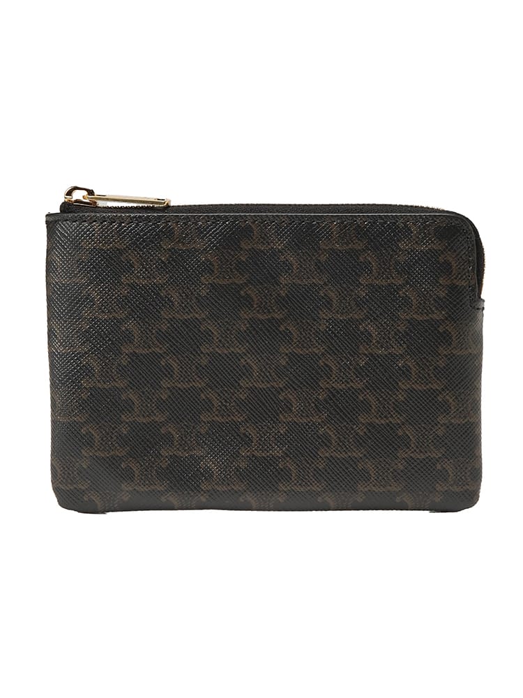CELINE (セリーヌ) メンズ コインケース トリオンフキャンバス ジップ ミニ財布 CEL10C662BTA
