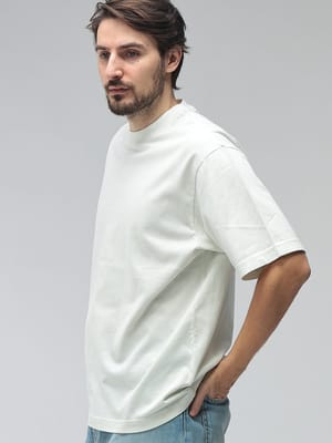 Acne Studios (アクネストゥディオズ) メンズ Tシャツ 半袖 ロゴ ラバーパッチ クルーネック 無地 カットソー ACCL0218