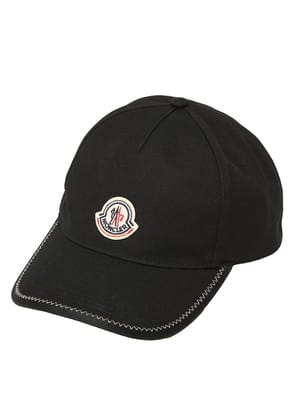 MONCLER (モンクレール) メンズ キャップ ロゴワンポイント ステッチ 5パネル MC3B000260U631