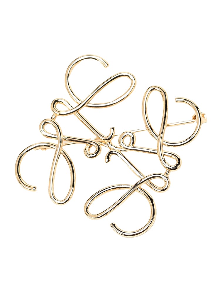 LOEWE (ロエベ) レディース ブローチ ANAGRAM BROOCH アナグラム ロゴ アイコン 真鍮 LEL11125020