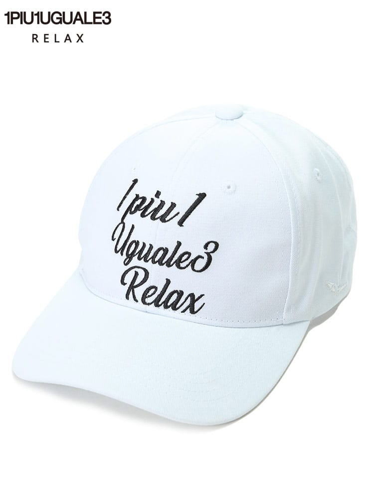 ウノ ピュ ウノ ウグァーレ トレ リラックス メンズ キャップ 1PIU1UGUALE3 RELAX ブランド 帽子 ベースボールキャップ ロゴ 刺繍 1PRUSZ22029