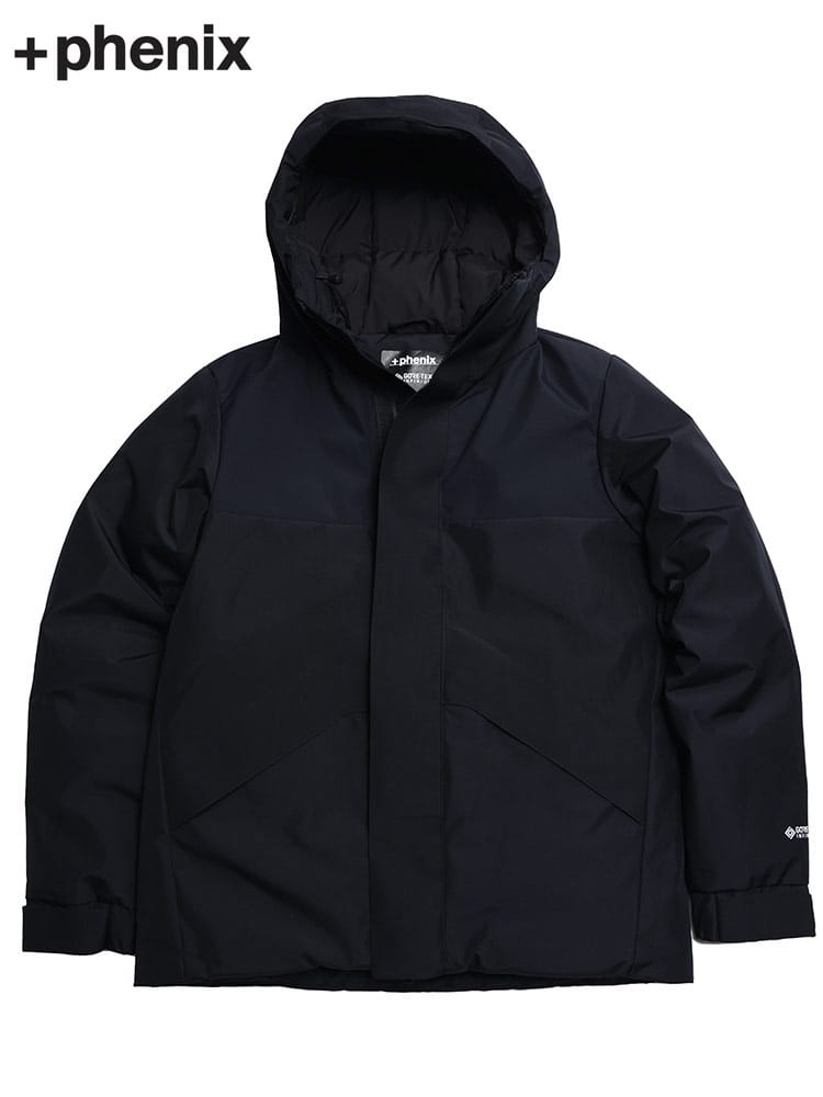 プラスフェニックス メンズ ダウン +phenix ブランド ダウンジャケット アウター ブルゾン フード ショート丈 GORE-TEX 撥水 PXPOO22048