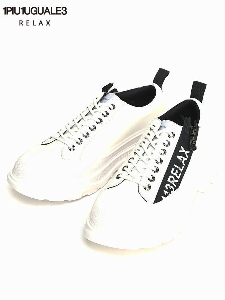 1PIU1UGUALE3 RELAX (ウノ ピュ ウノ ウグァーレ トレ リラックス) ロゴ スニーカー BIG SOLE SHOES 1PRUSX23003 ブランド