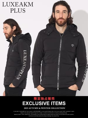【当店独占販売】 LUXEAKMPLUS (リュクスエイケイエムプラス) ラインストーン 中綿 ジャケット LALAO23056SZ ブランド メンズ アウター