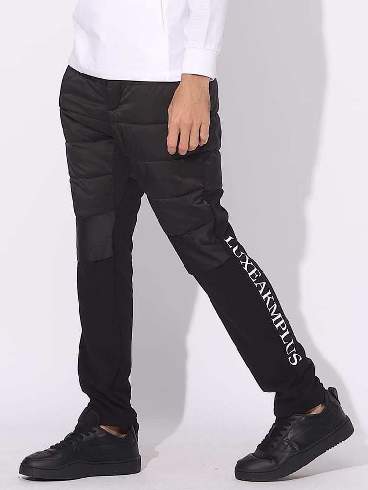 LUXEAKMPLUS (リュクスエイケイエムプラス) 裏起毛 中綿 切り替え パンツ LALAB23037 ブランド メンズ 男性 ボトムス