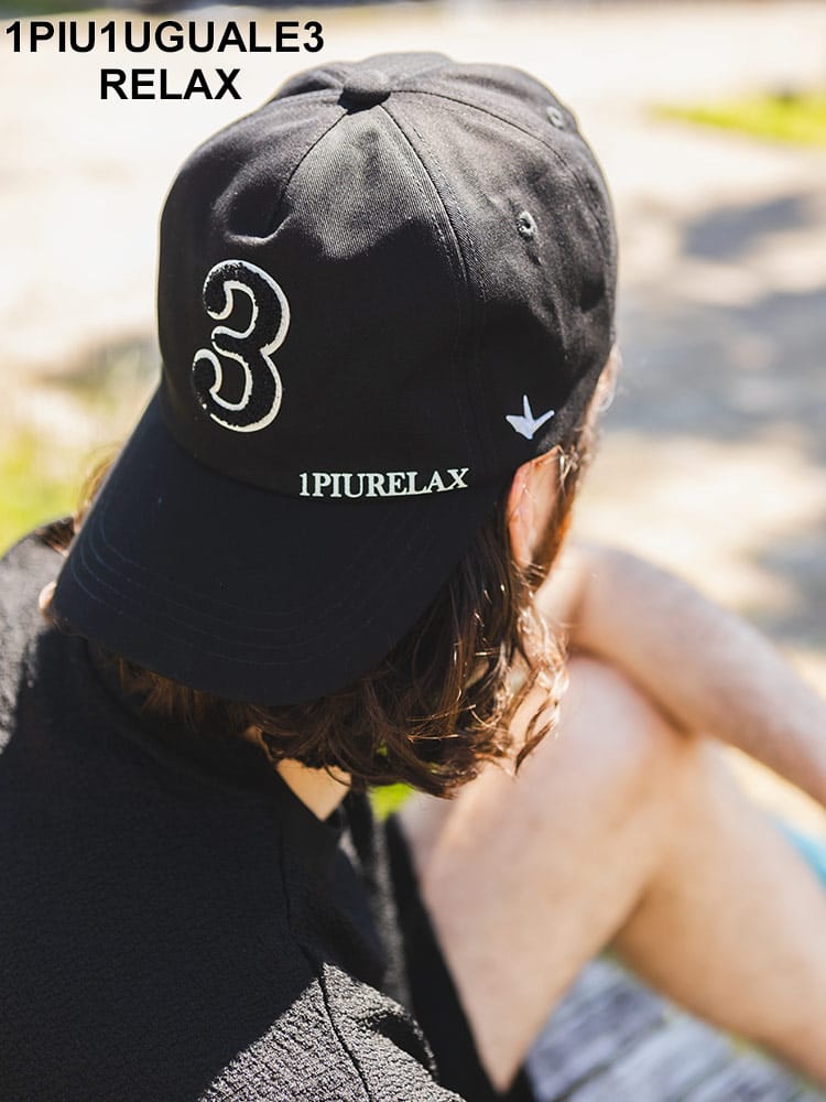 【当店独占販売】 1PIU1UGUALE3 RELAX  (ウノ ピュ ウノ ウグァーレ トレ リラックス) 3ワッペン キャップ 1PRUSZ24011SZ ブランド メンズ 男性 帽子