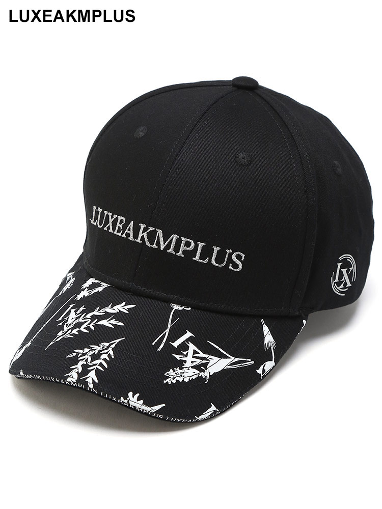 LUXEAKMPLUS (リュクスエイケイエムプラス) ロゴ刺繍 ボタニカル キャップ LALAZ24009 ブランド メンズ 男性 帽子