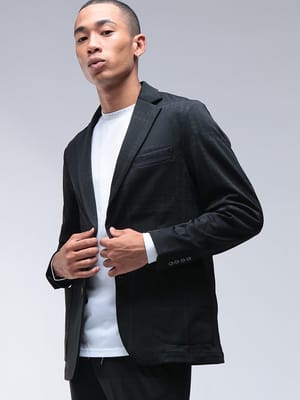 1PIU1UGUALE3 RELAX (ウノ ピュ ウノ ウグァーレ トレ リラックス) ウィンドウペン ジャガード 2つボタン シングル ジャケット HOUNDSTOOTH 1PRUSO25101 メンズ