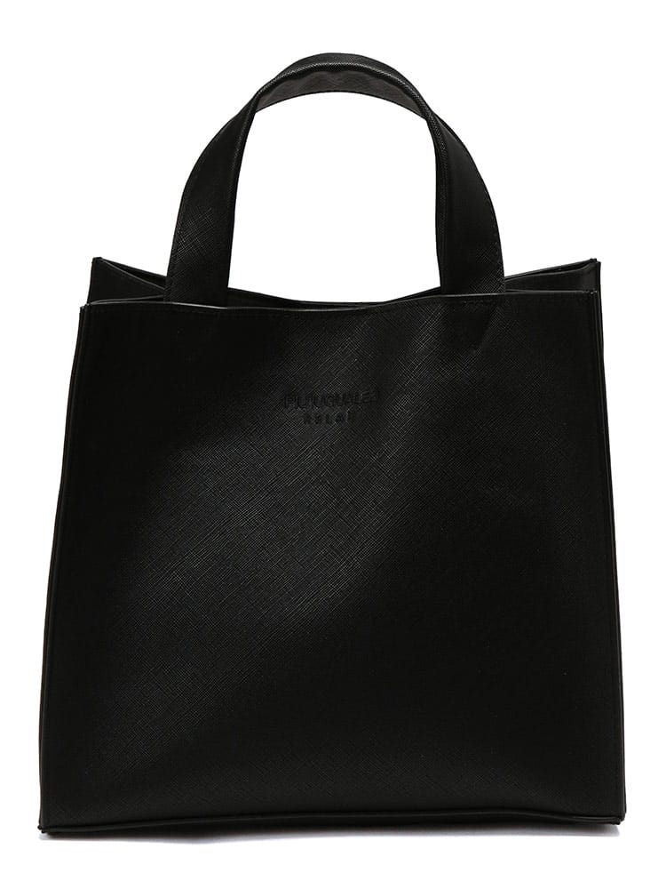 1PIU1UGUALE3 RELAX (ウノ ピュ ウノ ウグァーレ トレ リラックス) ワンポイントロゴ 型押し 合成皮革 トートバッグ ショッパー  1PRUSZ26013 メンズ