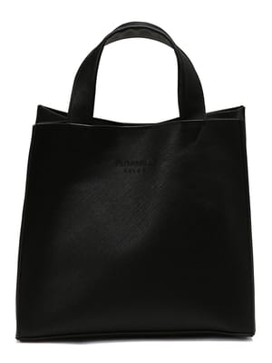 1PIU1UGUALE3 RELAX (ウノ ピュ ウノ ウグァーレ トレ リラックス) ワンポイントロゴ 型押し 合成皮革 トートバッグ ショッパー  1PRUSZ26013 メンズ