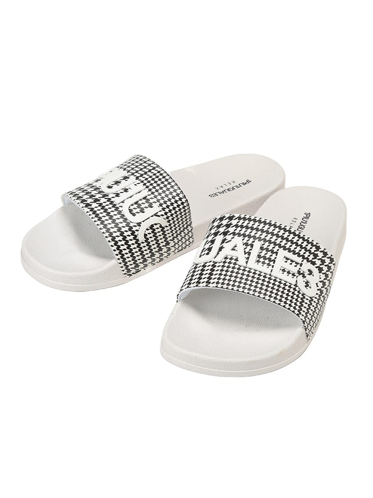 1PIU1UGUALE3 RELAX (ウノ ピュ ウノ ウグァーレ トレ リラックス) メンズ サンダル シャワーサンダル チェック ロゴ 1PRUSZ26010