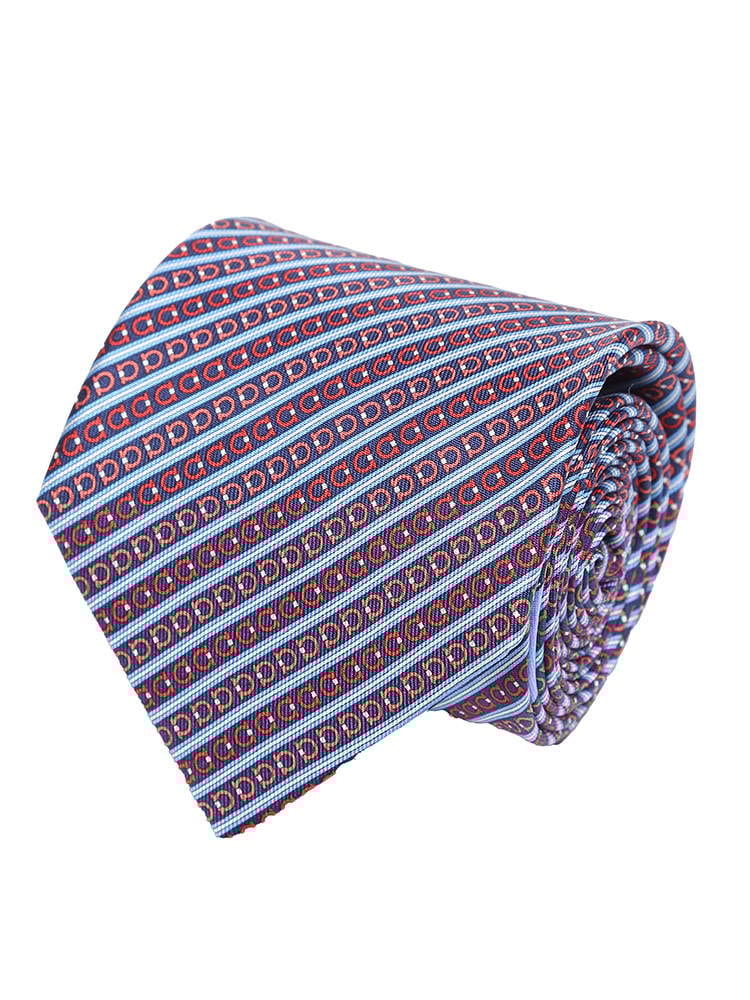 Salvatore Ferragamo (サルヴァトーレ・フェラガモ) シルク100％ ガンチーニデザイン ストライプ ネクタイ WINE FG350294003