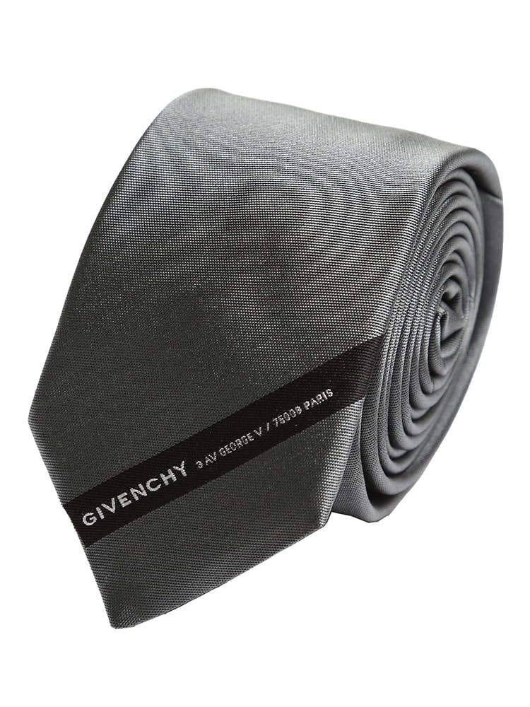 GIVENCHY (ジバンシィ) シルク100％ 無地 ワンポイント ネクタイ GVJ41842