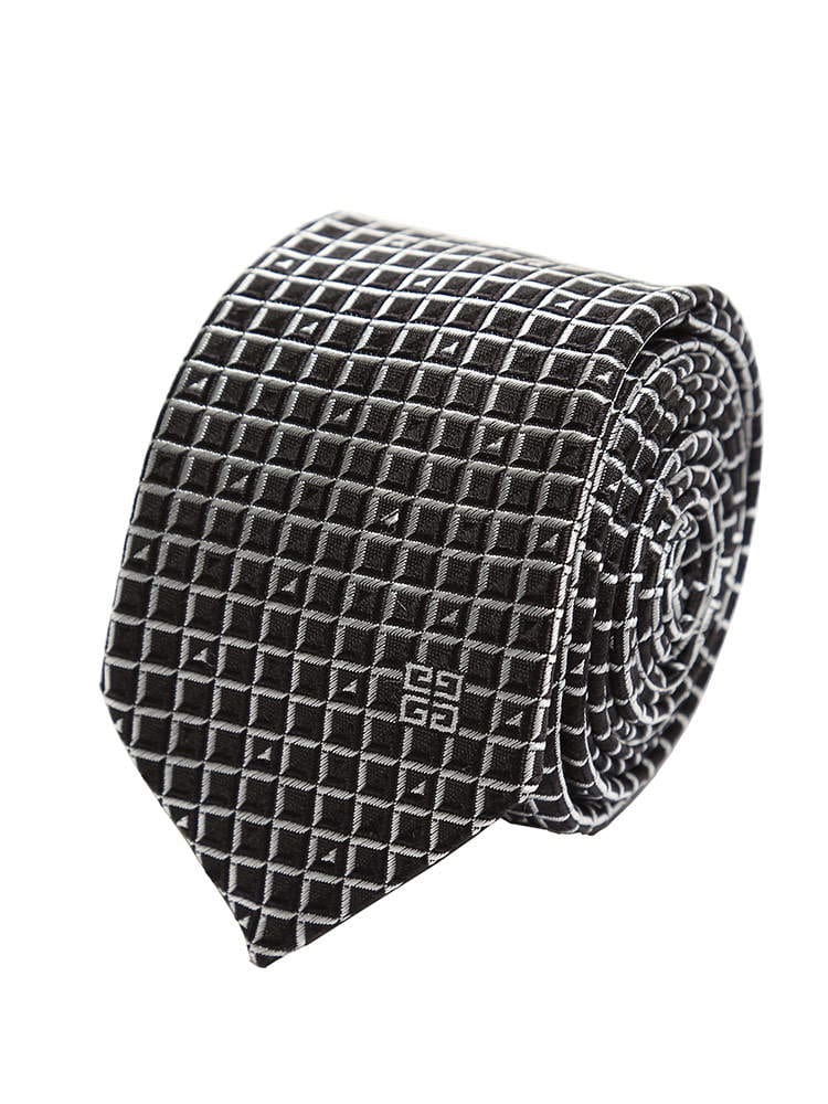 GIVENCHY (ジバンシィ) シルク100％ スクエア ネクタイ GVL41921