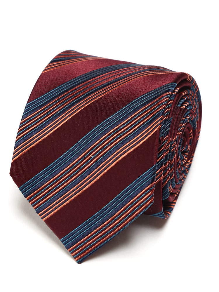 Paul Smith (ポールスミス) シルク100％ ストライプ ネクタイ 1628 PSFLU1628