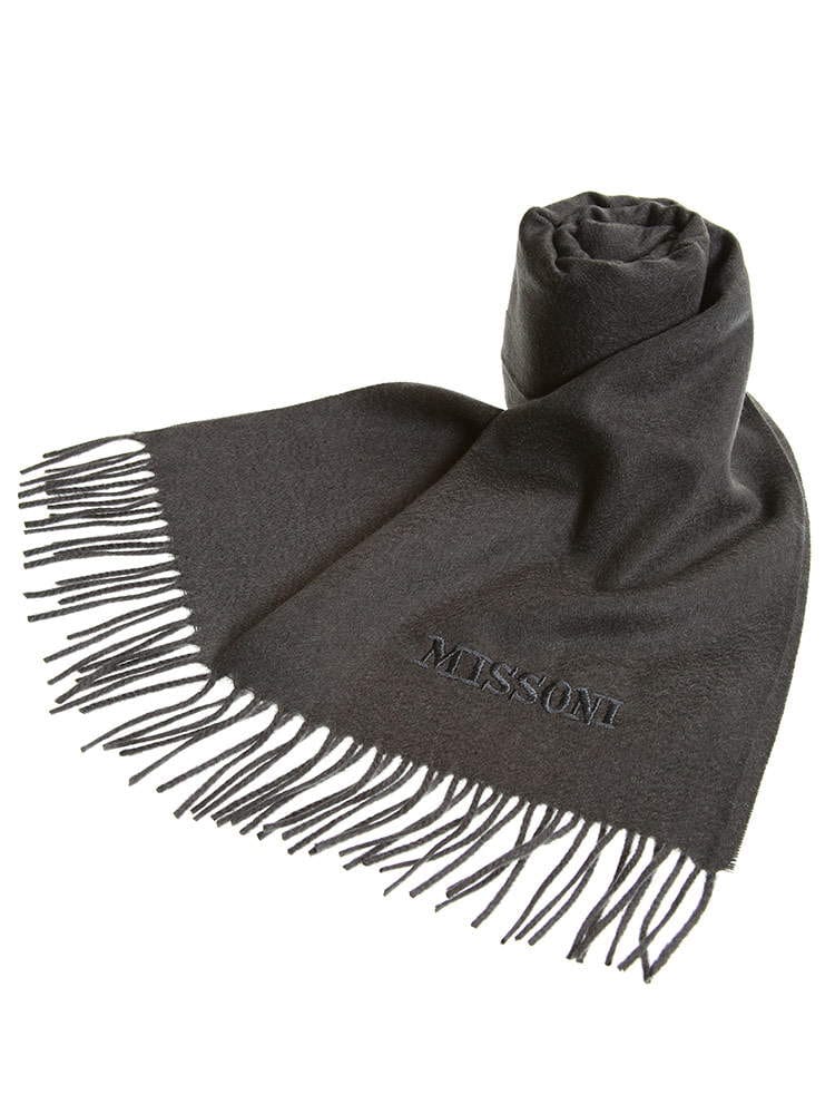MISSONI ミッソーニ カシミヤ100％ ロゴ 刺繍 マフラー ブランド メンズ レディース カシミア MIS60MIC