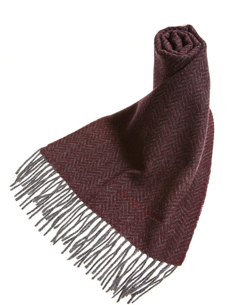 CHARLES JOURDAN シャルル ジョルダン ウール100％ ヘリンボン マフラー ブランド メンズ レディース マフラー ウール CJ0647008