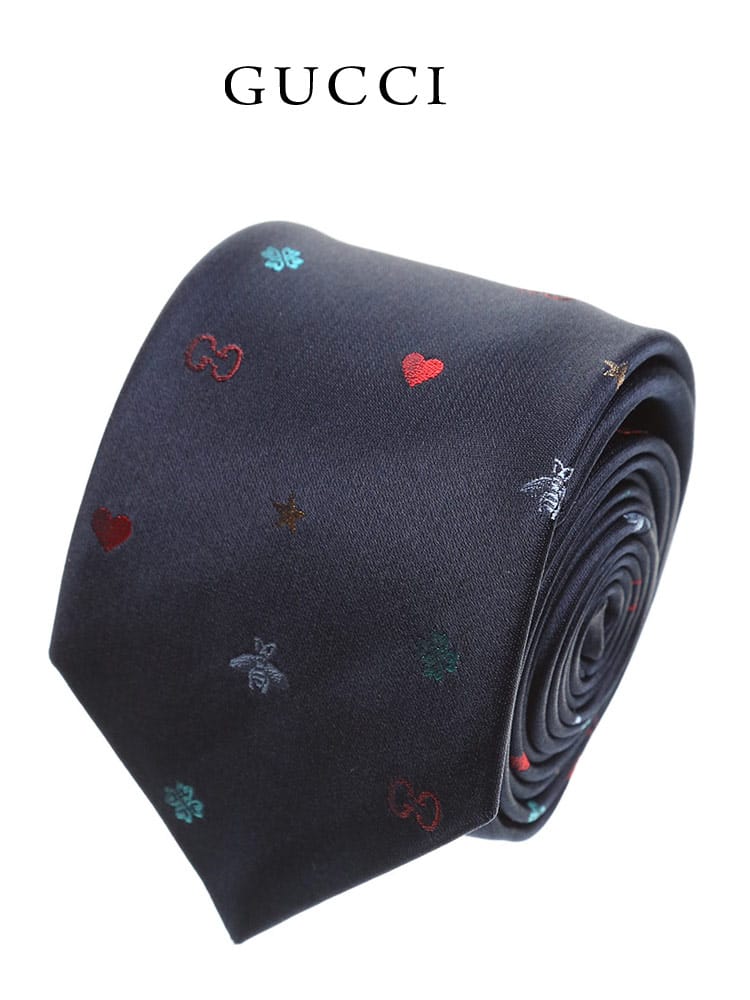 GUCCI (グッチ) シルク 総柄 ネクタイ GC5718194100