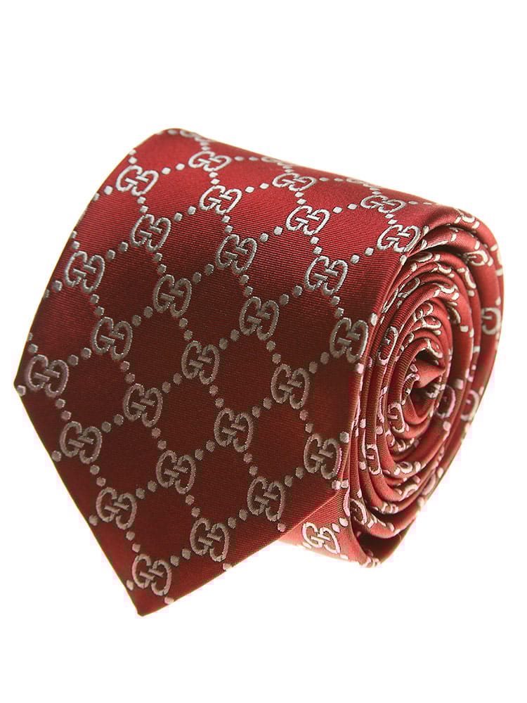GUCCI (グッチ) シルク100％ GG柄 ネクタイ GC4996956463