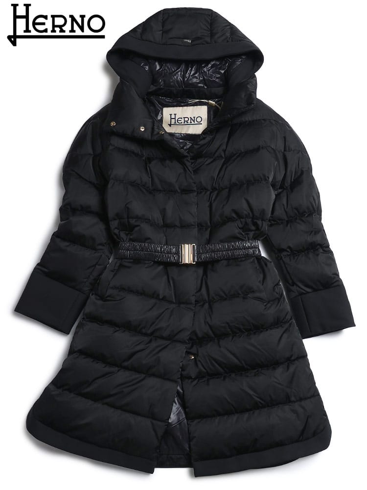 HERNO (ヘルノ) フード着脱 サイドスリット ダウンコート HRLPI1291D12170 ブランド