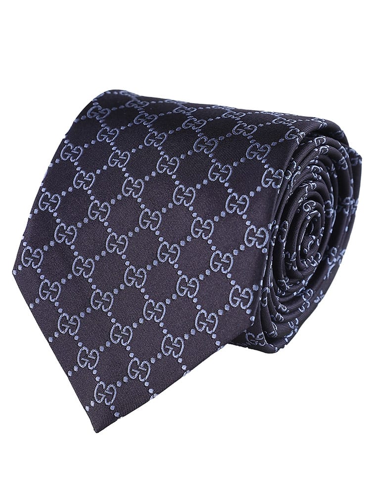 GUCCI (グッチ) シルク100％ GG総柄 ネクタイ GC4565244069 メンズ ブランド