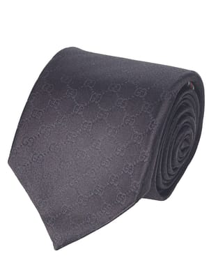 GUCCI (グッチ) シルク GC総柄 ネクタイ メンズ