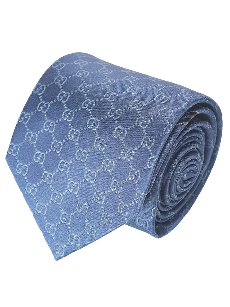 GUCCI (グッチ) シルク GC総柄 ネクタイ メンズ