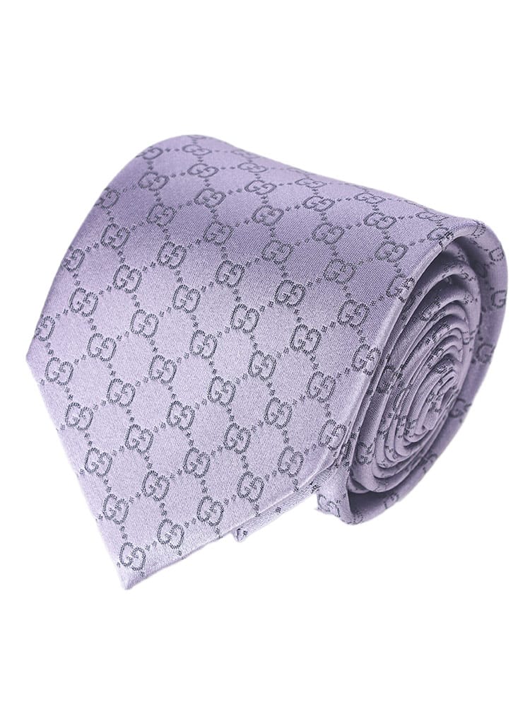 GUCCI (グッチ) シルク GC総柄 ネクタイ メンズ