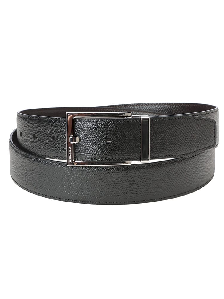Salvatore Ferragamo (サルヴァトーレフェラガモ) リバーシブル カーフレザー ベルト FG675158 メンズ