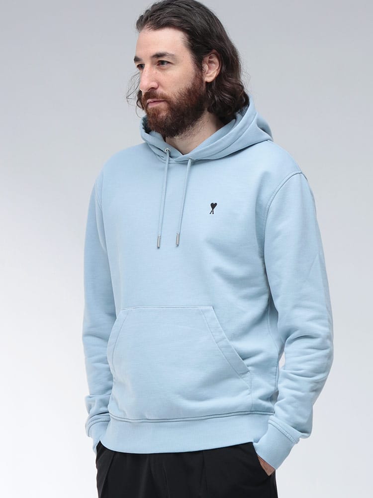 AMI PARIS (アミパリス) Ami de Coeur ループバック コットンフリース パーカー スウェット フーディ AME25HSW764730 メンズ