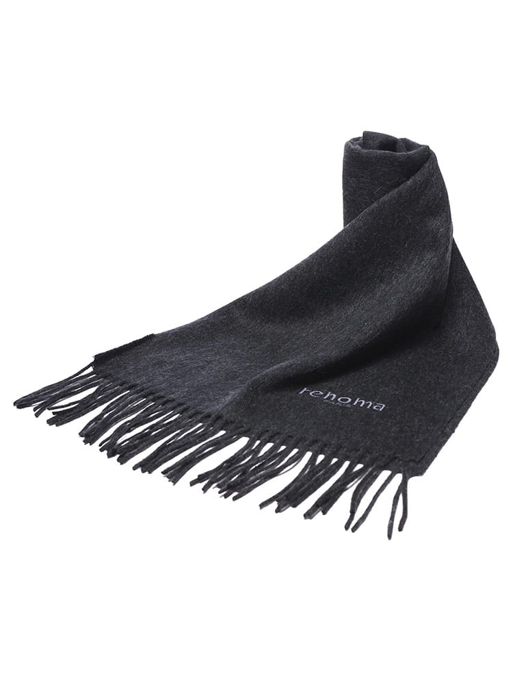 renoma (レノマ) カシミヤ100％ 無地 マフラー RNR9918 メンズ