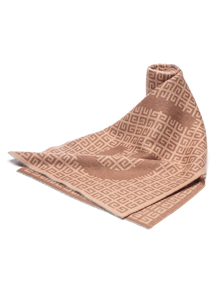 GIVENCHY (ジバンシィ) ウール混 総柄ロゴ マフラー GV3518J6261 メンズ