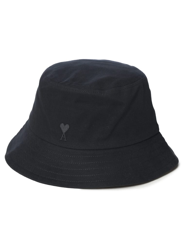 AMI PARIS (アミパリス) メンズ バケットハット ロゴ ワンポイント バケハ Ami de Coeur AMUHA666AW0041
