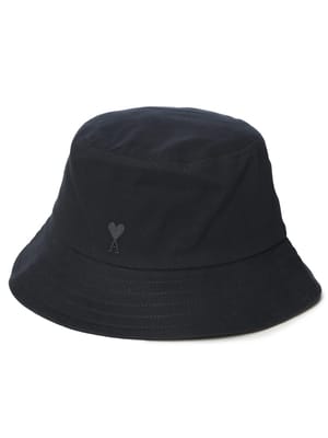 AMI PARIS (アミパリス) メンズ バケットハット ロゴ ワンポイント バケハ Ami de Coeur AMUHA666AW0041