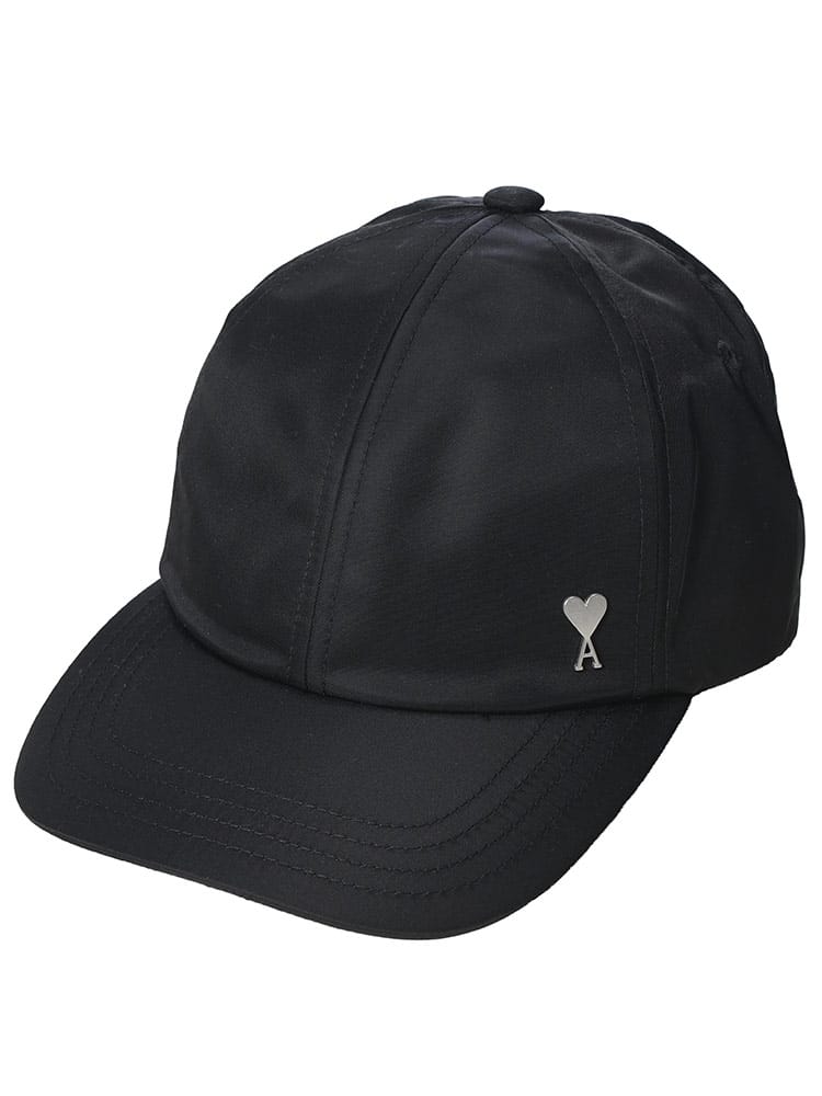 AMI PARIS (アミパリス) メンズ ロゴ ワンポイント ナイロン ベースボールキャップ AMUCP268PA0037