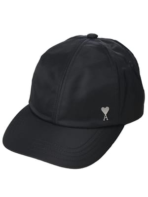 AMI PARIS (アミパリス) メンズ ロゴ ワンポイント ナイロン ベースボールキャップ AMUCP268PA0037