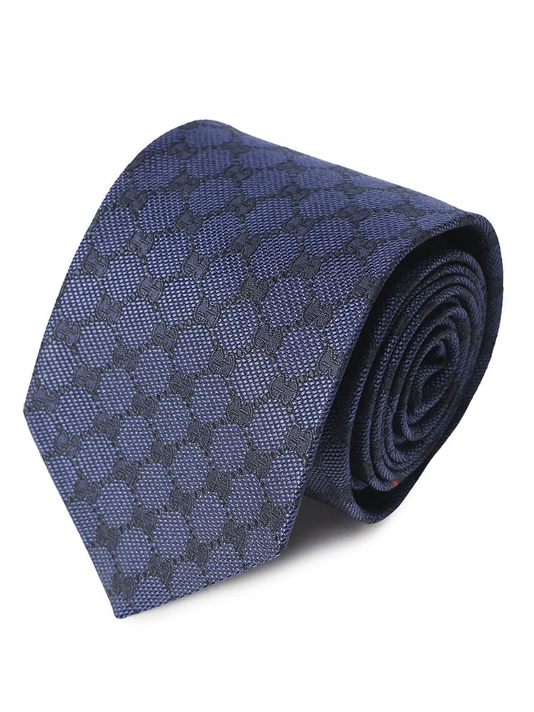 GUCCI (グッチ) メンズ ネクタイ シルク100％ GGロゴ タイ GC4565224B002