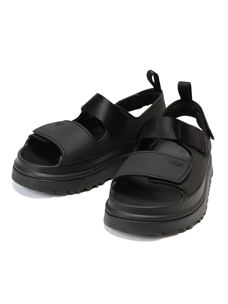 UGG (アグ) レディース サンダル ロゴ入り バックストラップ シャワーサンダル GOLDENGLOW KIDS UGGL1152813K