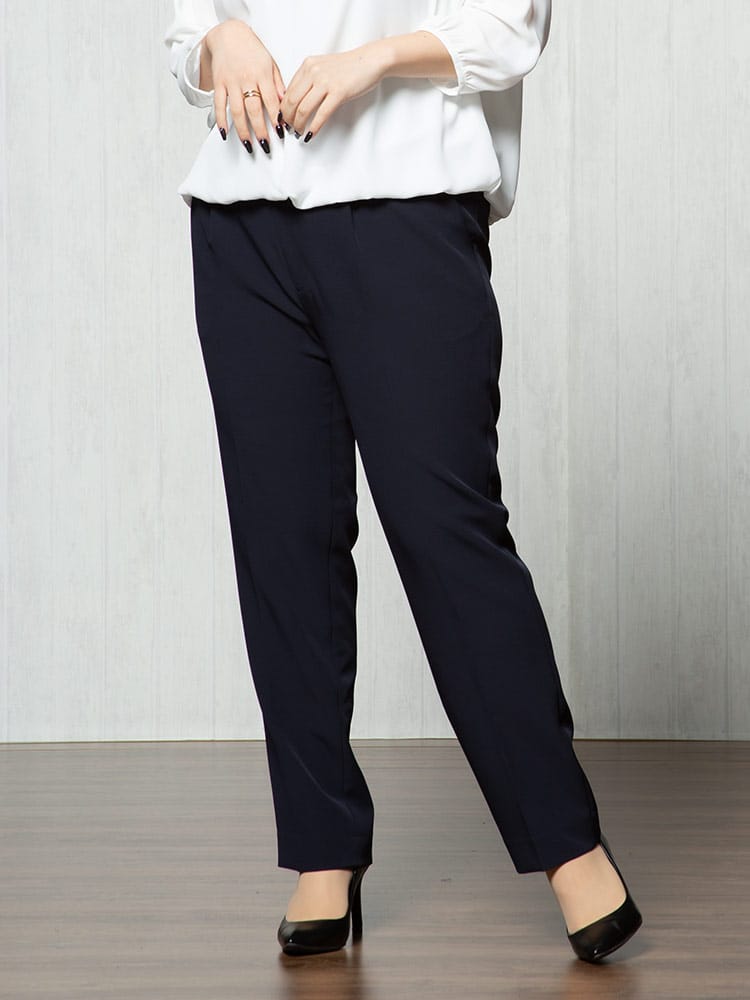 ELGARHYTHM (エルガリズム) 2WAYストレッチ ウォッシャブル ワンタック パンツ