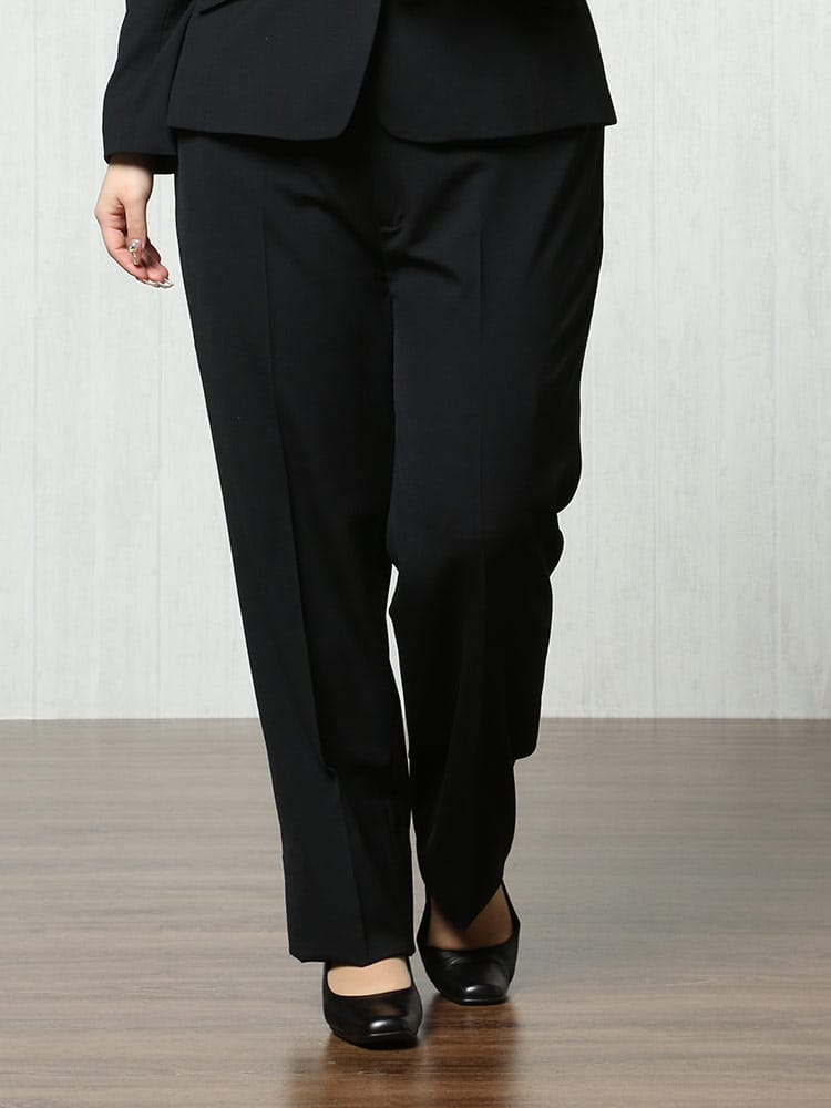 ELGARHYTHM (エルガリズム) すごいらく ストレッチ 無地 ノータック パンツ