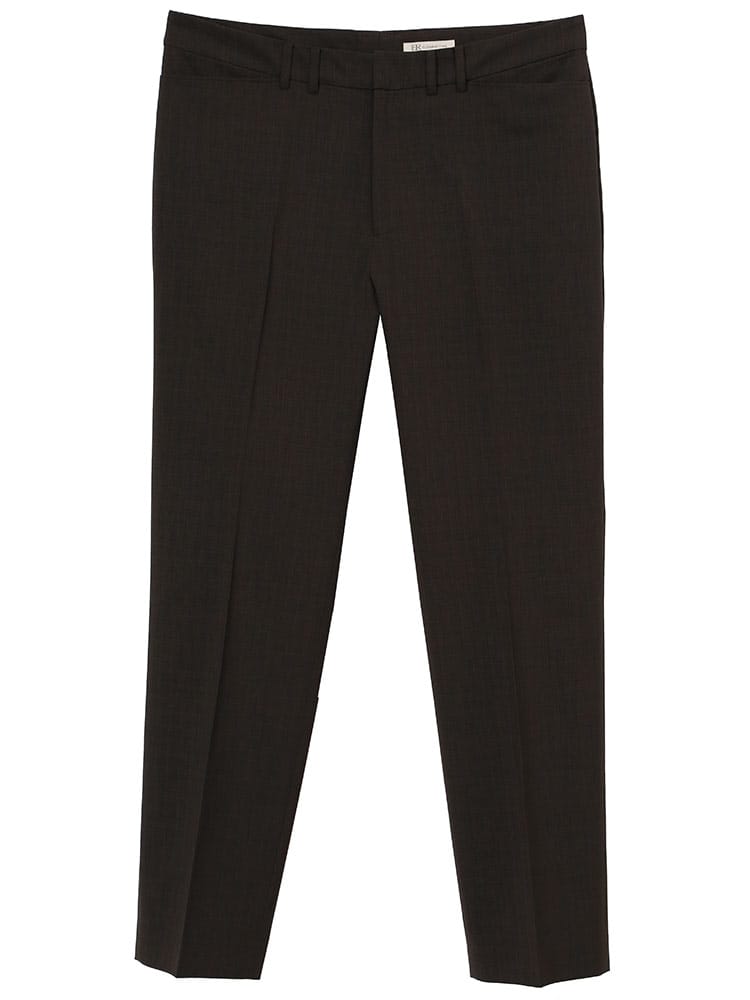 ELGARHYTHM エルガリズム すごいらく 杢調 ノータック ロングパンツ 大きいサイズ レディース