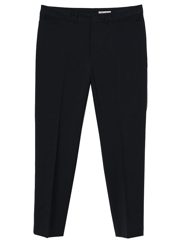 ELGARHYTHM (エルガリズム) すごいらく チェック柄 ノータック ロングパンツ