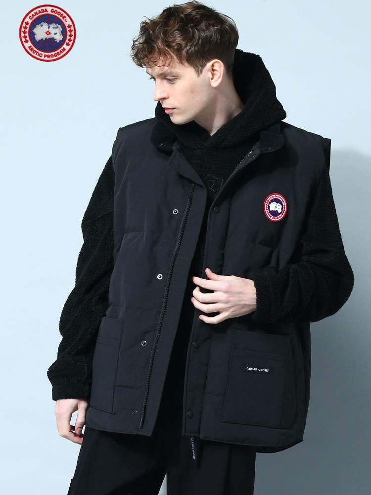 CANADA GOOSE (カナダグース) ロゴワッペン フルジップ ダウンベスト Freestyle Crew Vest CG4154M ブランド