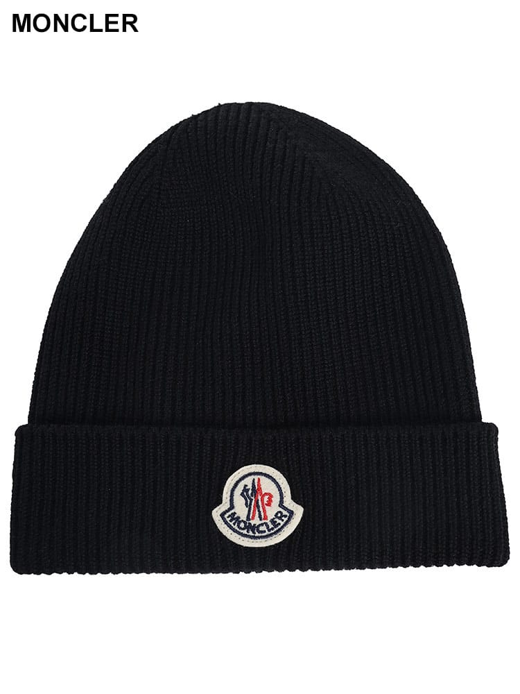 MONCLER (モンクレール) ワンポイントロゴ ニットキャップ MC3B70500A9342 ブランド メンズ 男性 帽子