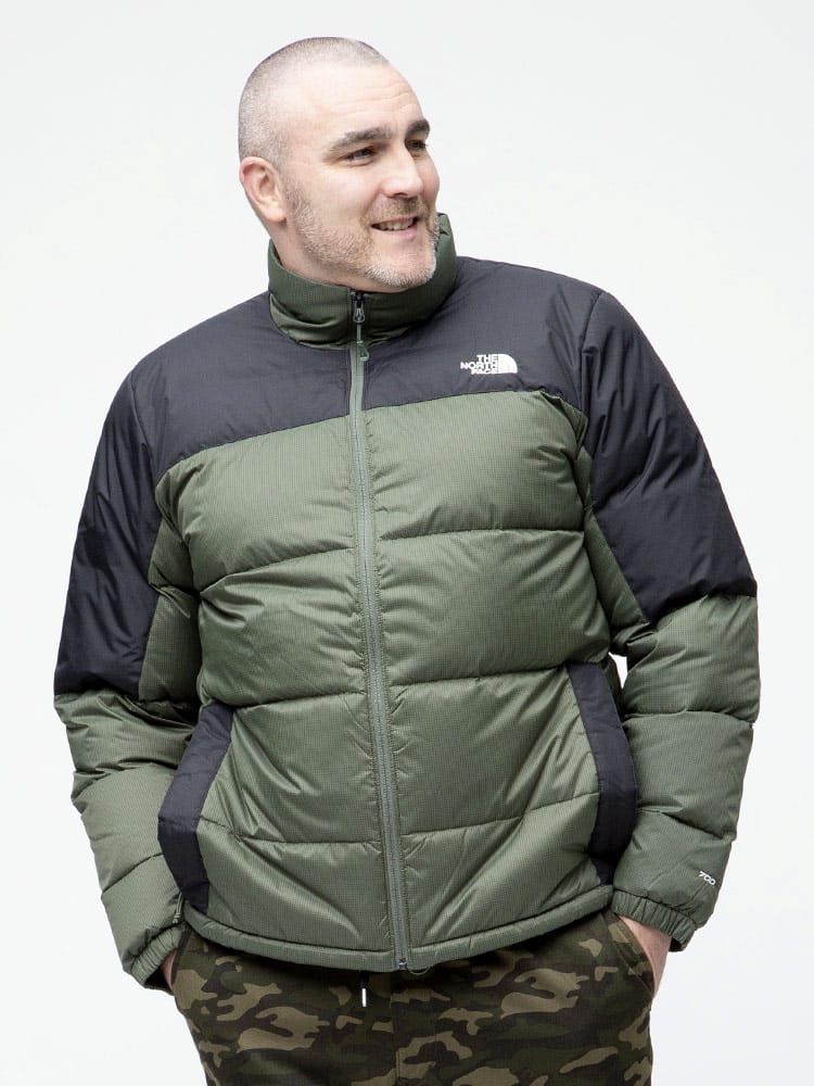 大きいサイズ メンズ THE NORTH FACE (ザ ノースフェイス) スタンド フルジップ ダウンジャケット M DIABLO DWN JKT 700フィル
