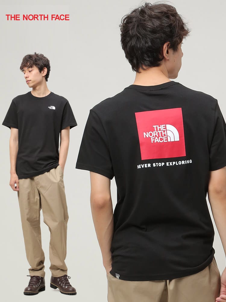 THE NORTH FACE (ザ ノースフェイス) バックプリント クルーネック 半袖 Tシャツ SS Redbox TEE