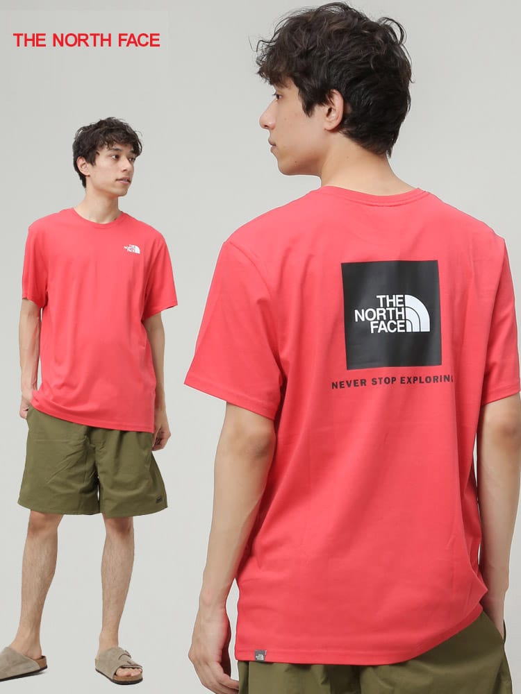 THE NORTH FACE (ザ ノースフェイス) バックプリント クルーネック 半袖 Tシャツ SS Redbox TEE