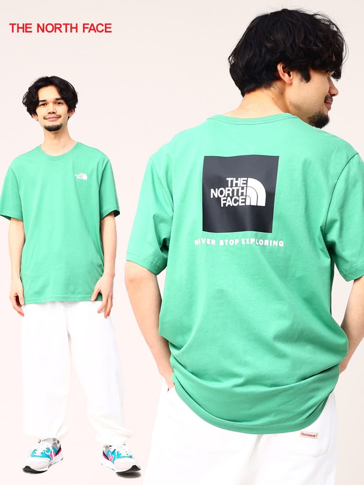 THE NORTH FACE (ザ ノースフェイス) バックプリント クルーネック 半袖 Tシャツ SS Redbox TEE