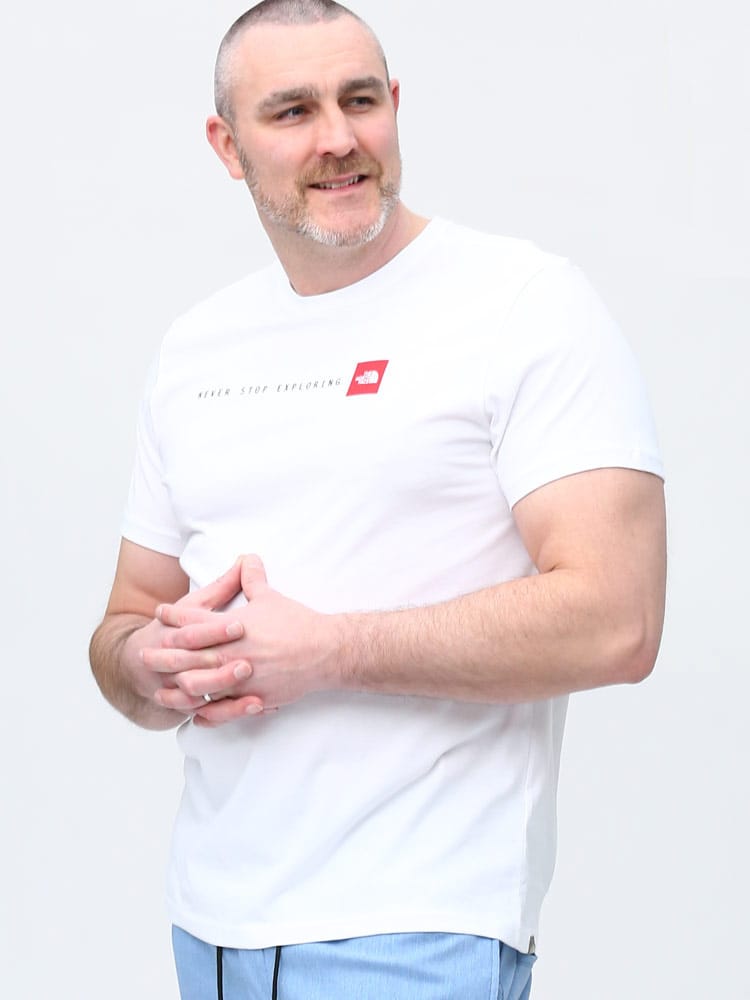 大きいサイズ メンズ THE NORTH FACE (ザ ノースフェイス) BOXロゴ クルーネック 半袖 Tシャツ S/S NSE TEE