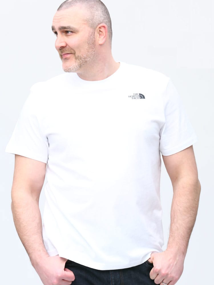 大きいサイズ メンズ THE NORTH FACE (ザ ノースフェイス) バックプリント クルーネック 半袖 Tシャツ S/S Redbox Tee-Eu